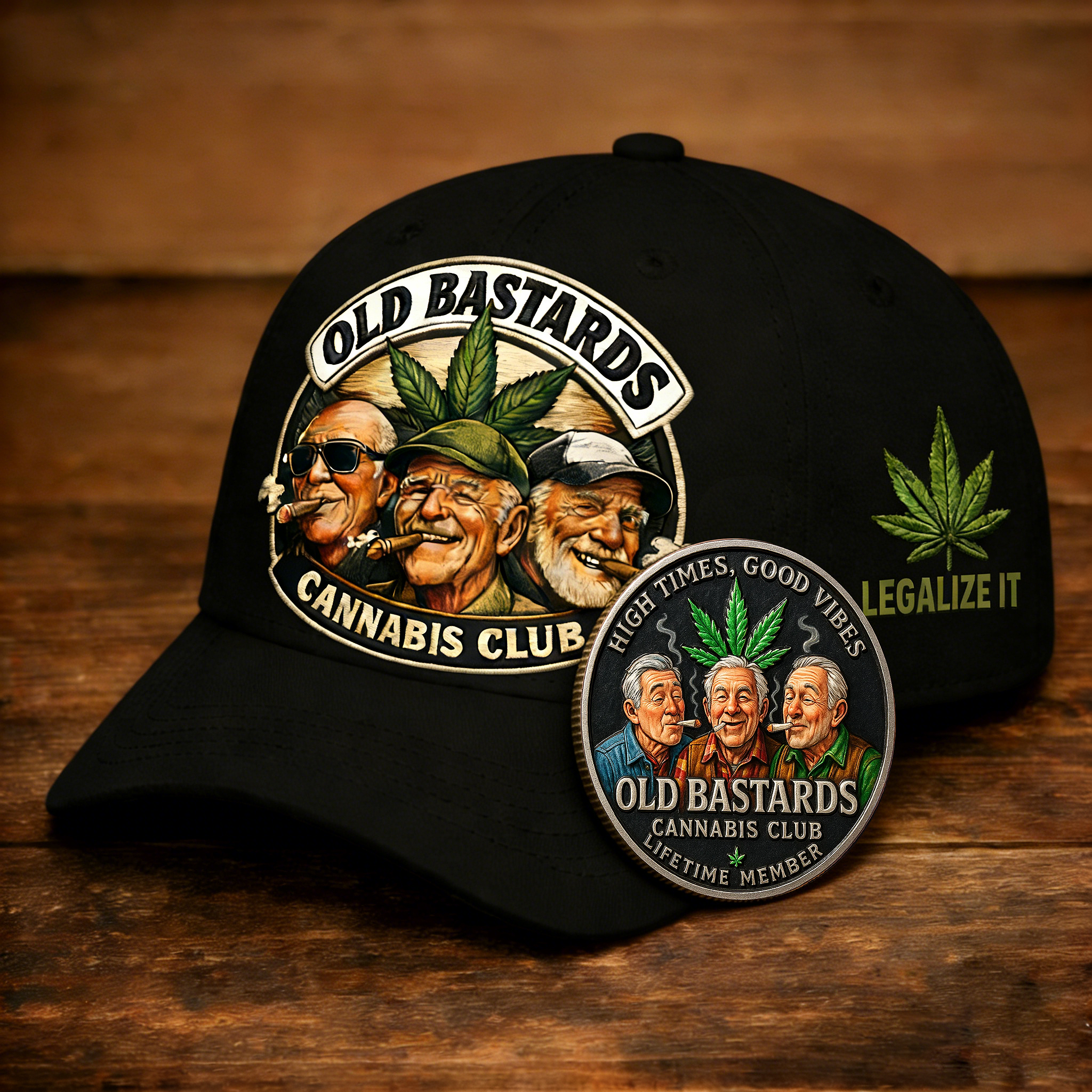 🏆Flash Sale 60% OFF - 🌿Old Bastards Cannabis Club Cap -BUY 2 FREE SHIPPING