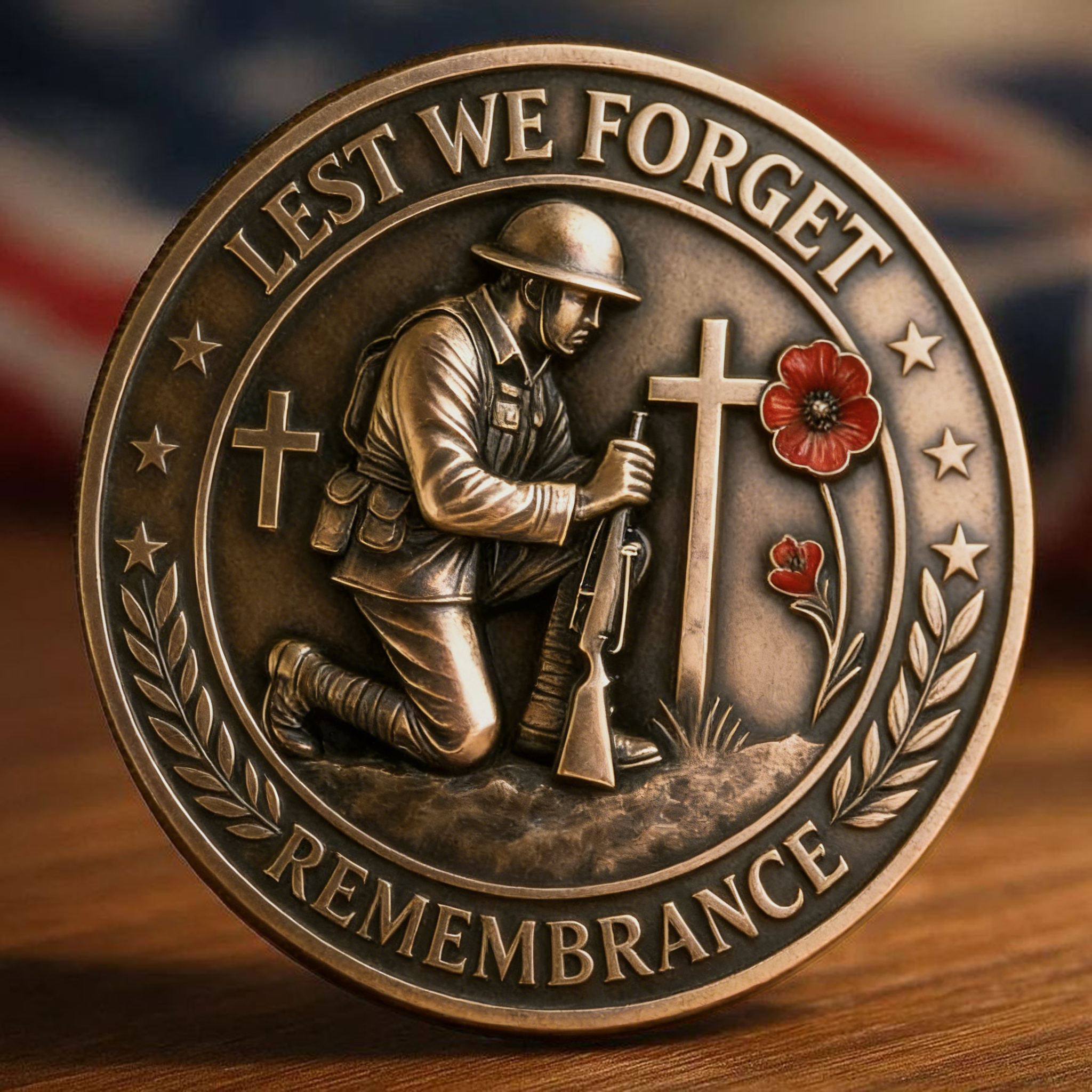 "Lest We Forget" Remembrance Coin