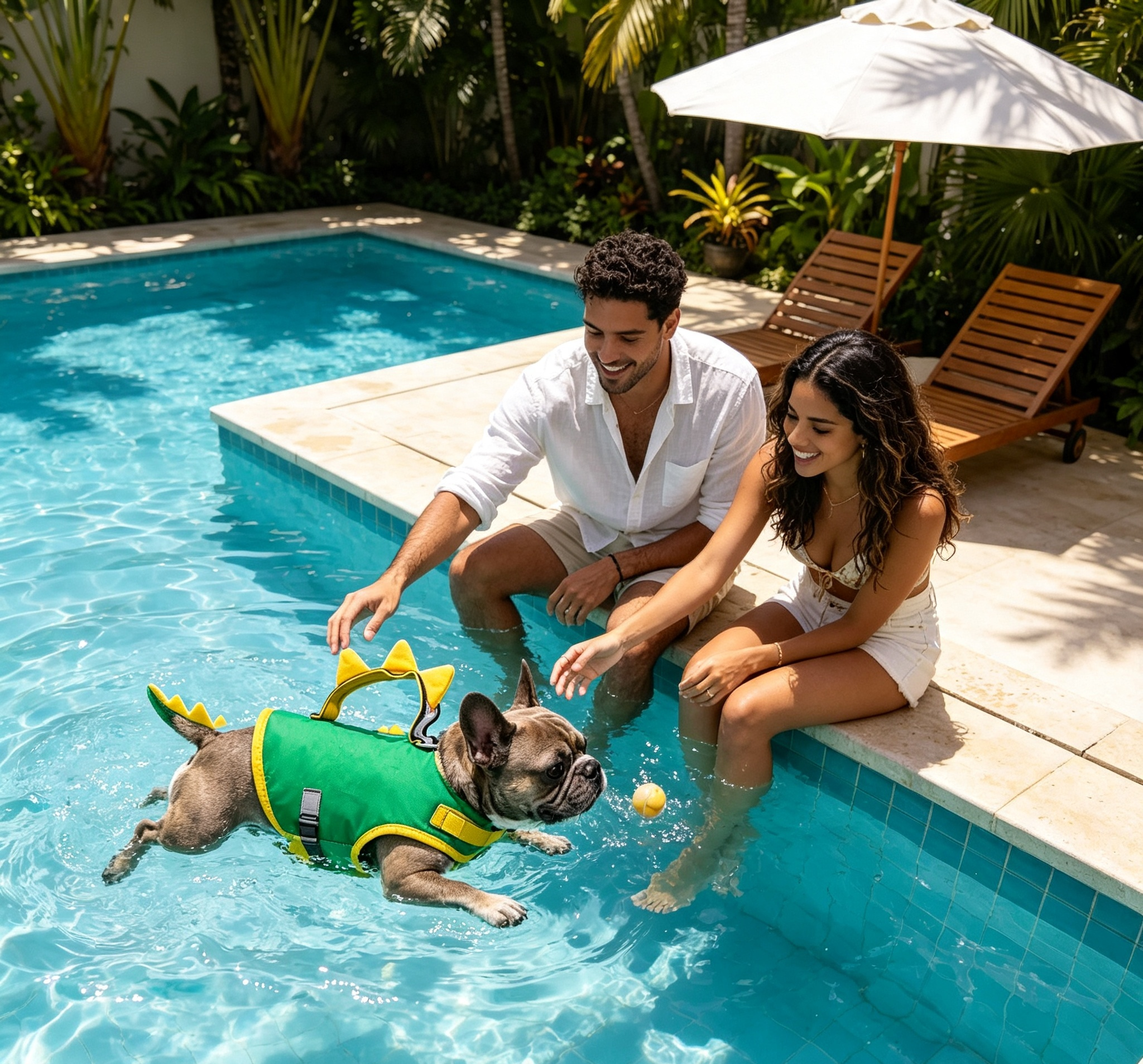 🦖 Dino Dog Life Jacket | Cute Puppy Swim Vest for Pool, Beach & Summer Adventures