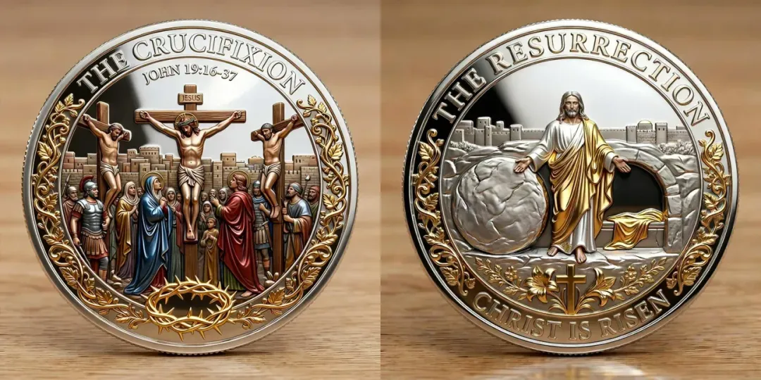 ✝️ Limited Edition Jesus Crucifixion Commemorative Coin – Carry A Symbol Of Faith, Hope & Eternal Love ❤️