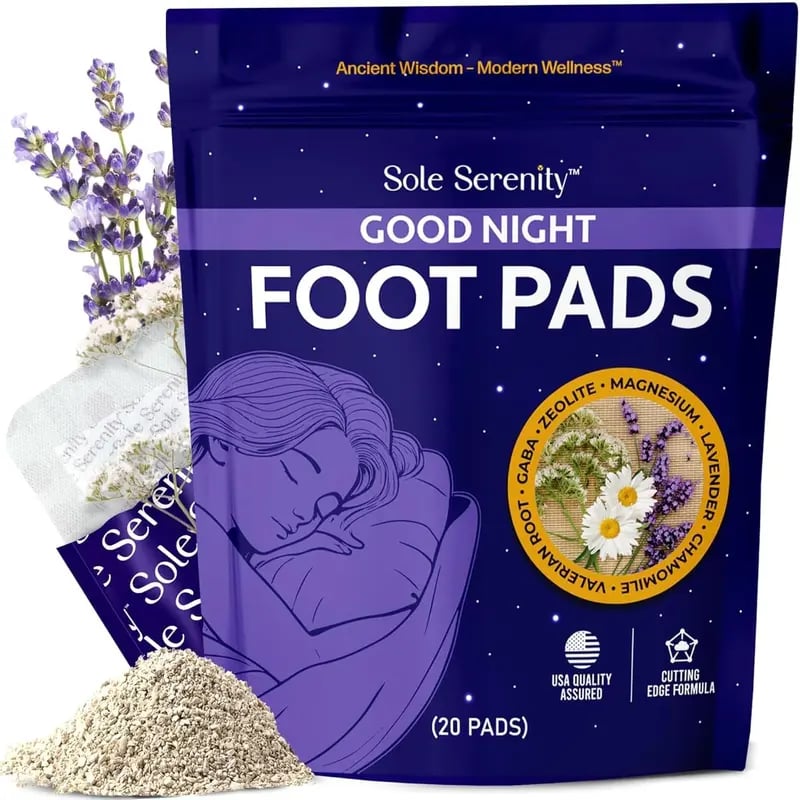 Sole Serenity Zeolite and Ashwagandha Good Night Sleep Detox Foot Pads