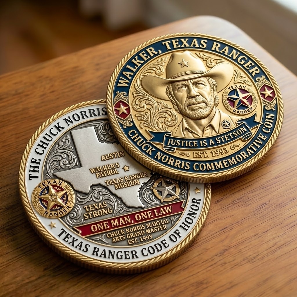 Walker, Texas Ranger Chuck Norris Commemorative Coin