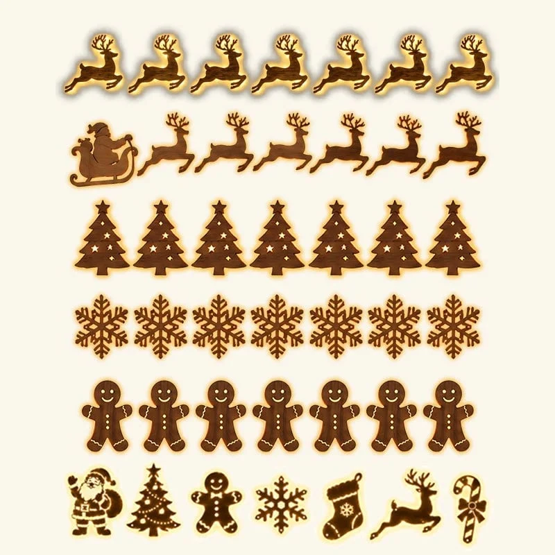 LED Reindeer Wall Decorations - Festive Christmas Lighting