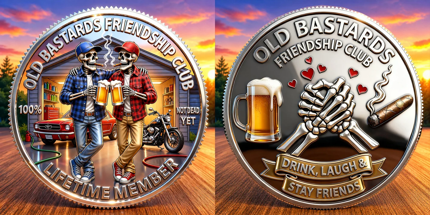 🪙 Old Friends Forever Coin – A Meaningful Gift for Lifelong Friendship