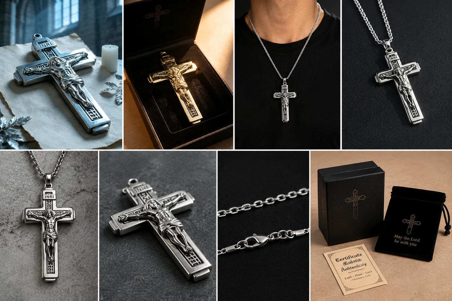 ✝️ Jesus Christ Gospel Cross – “Lord, Have Mercy on the World”