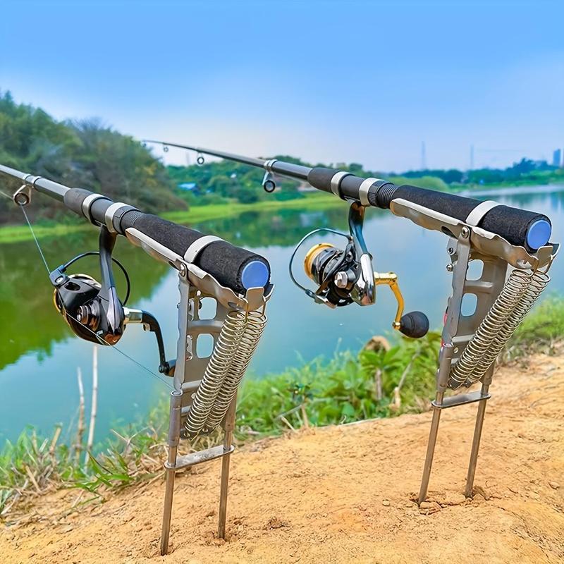 🔥⏰LAST DAY 49% OFF-🐟High Sensitivity Dual Spring Activation Fishing Rod Holder
