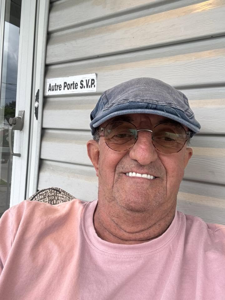 Customer wearing Harrington cap