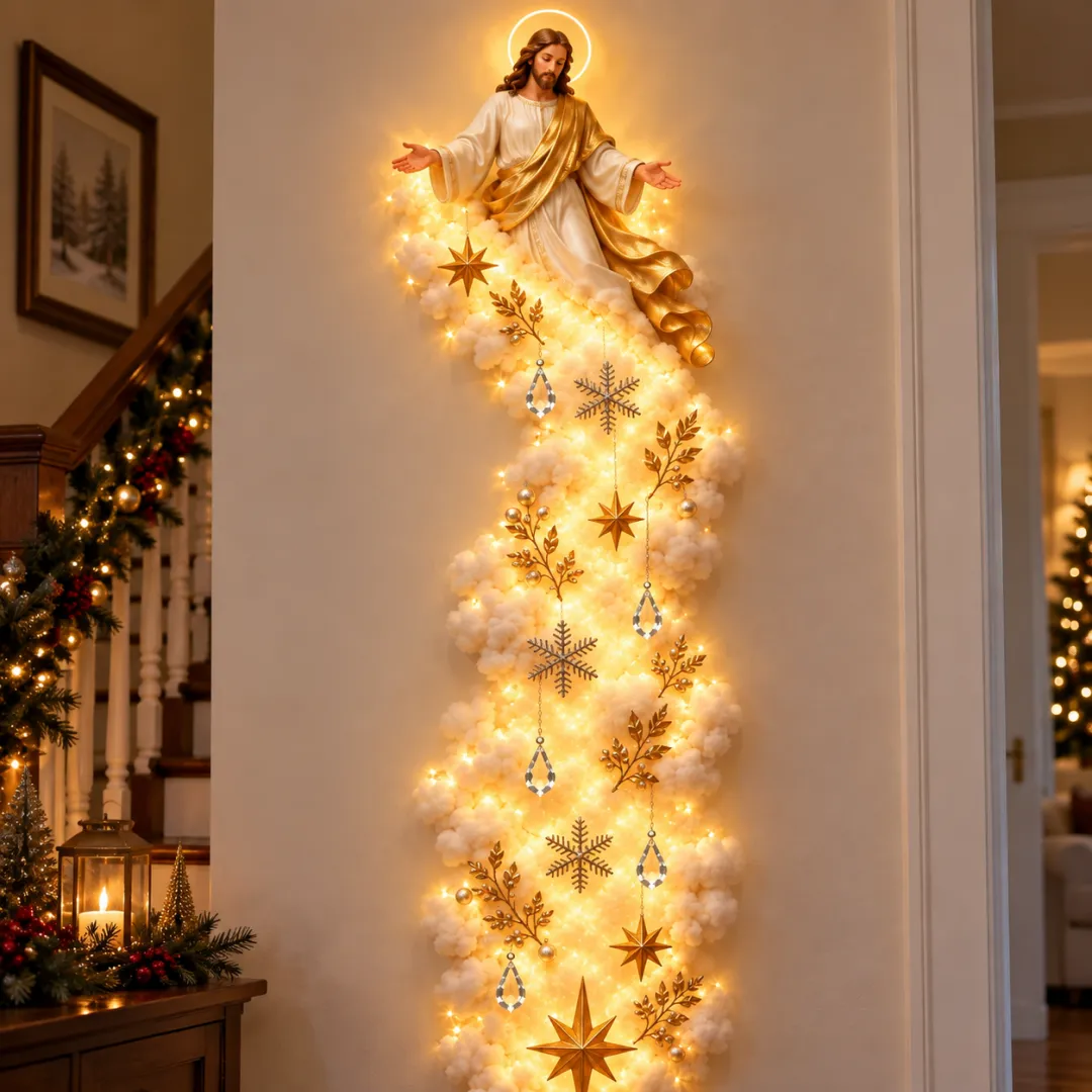 🎄 Christmas Blessing Cloud Trail Wall Light | FREE SHIPPING ✨