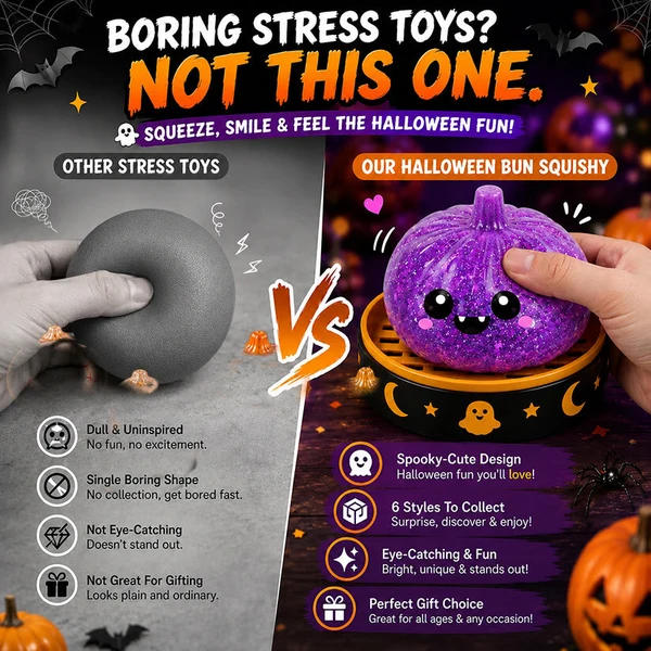 🎃 Halloween Steamed Bun Squishy Mystery Box Toy