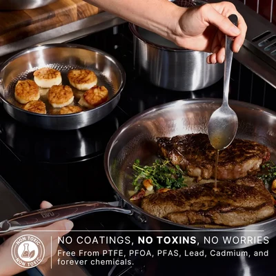 👉 🔥 Titanium Hammered Nonstick Pan – Oven & Induction Ready