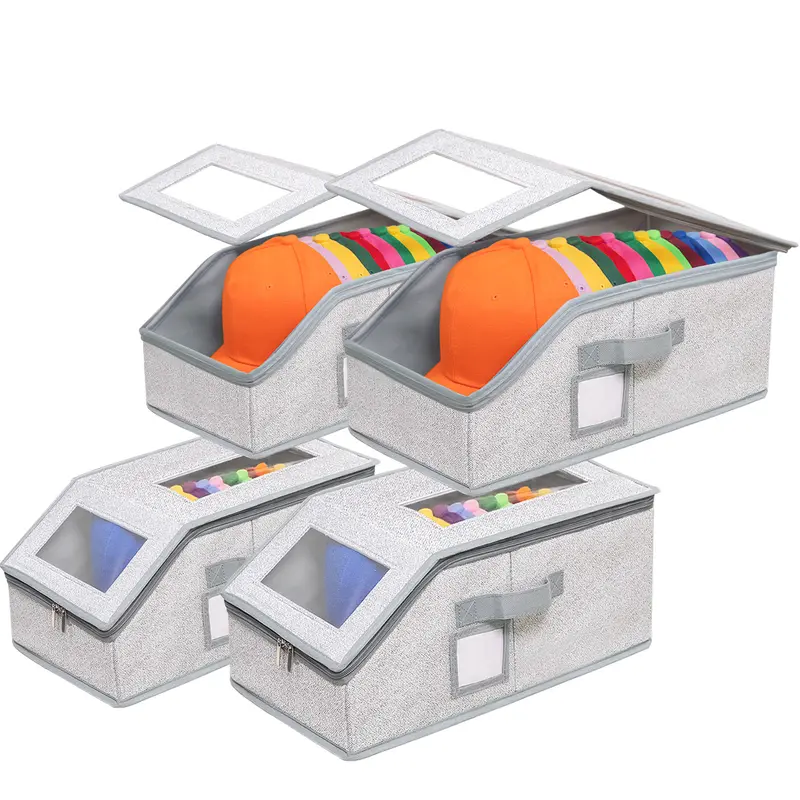 Stackable Hat Storage for Baseball Caps, PCS Hat Storage Boxes for Closet, Holds up to 30 Caps with Cardboard, Hat Organizer for Women & Men Meaningful gifts for Christmas mothersdaygift