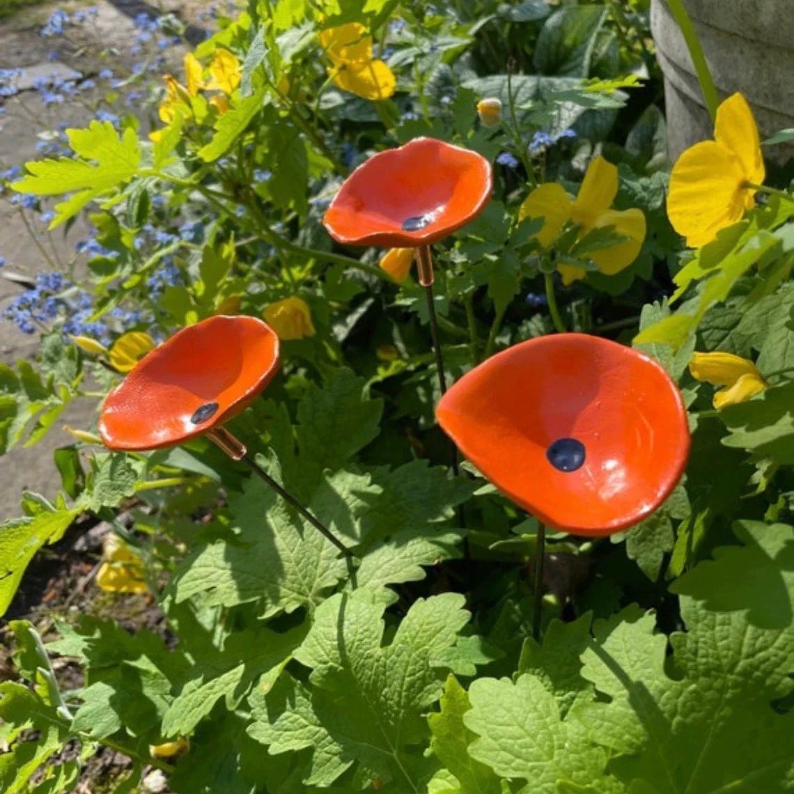 🎖️July 4th Flash Sale: 50% OFF -Handmade Poppy Flower Cups for pollinators