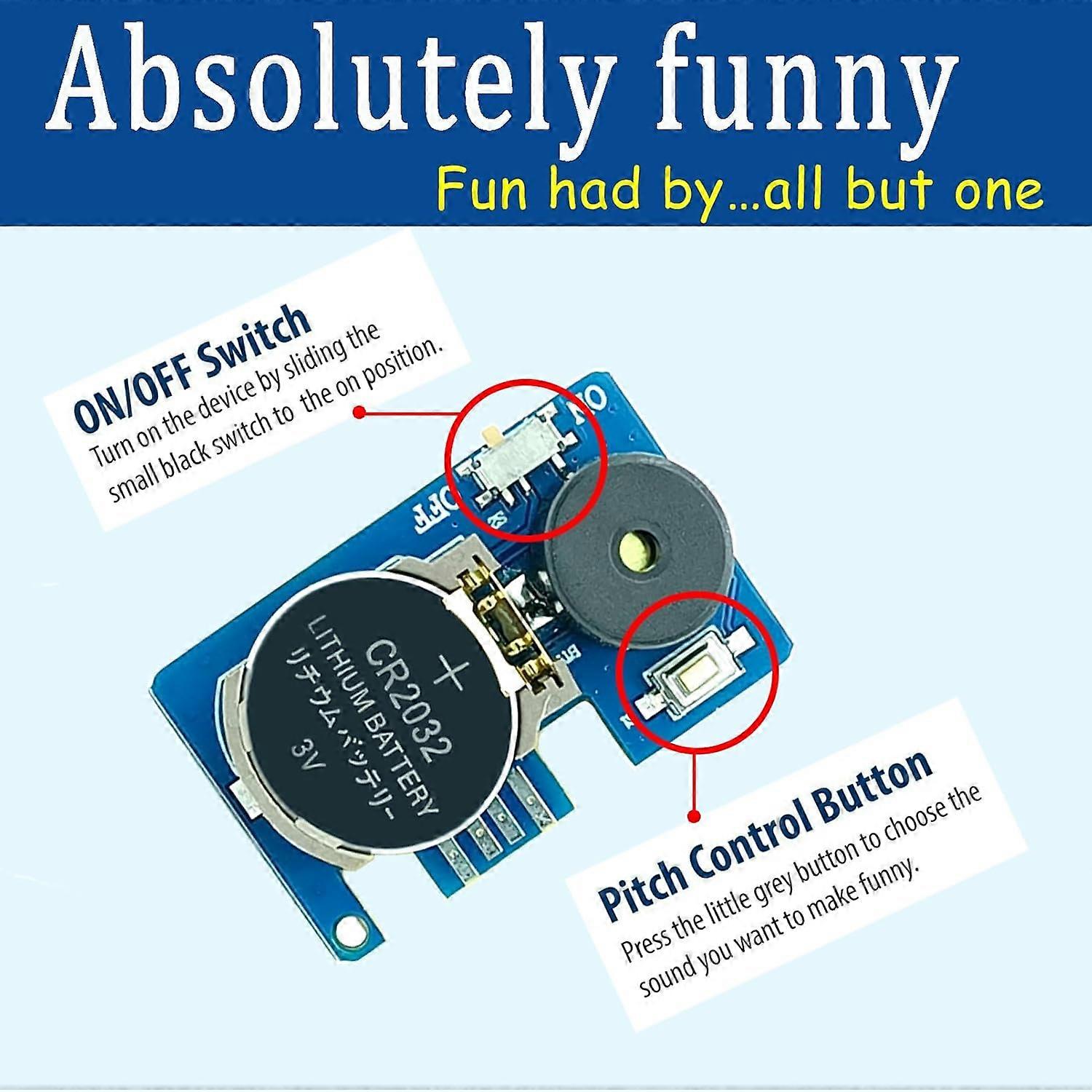 Cricket Noise Maker Prank Toy (6 Pcs), Annoying Hidden Pranks Beeping Several Months, Funny Office Pranks for Adults