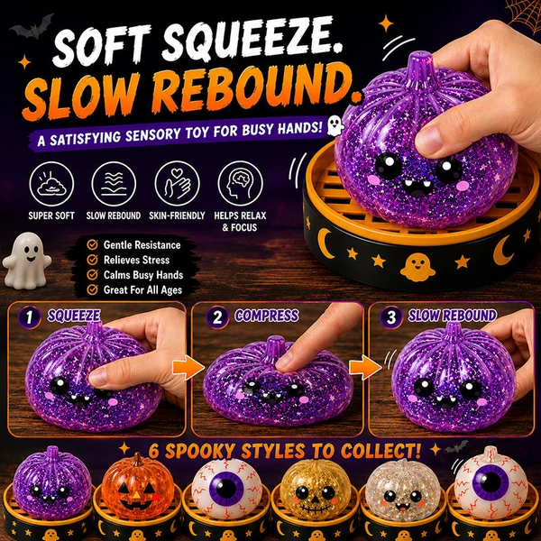 🎃 Halloween Steamed Bun Squishy Mystery Box Toy