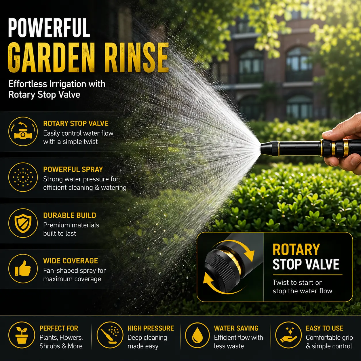 🔥 Home high-pressure car wash water gun