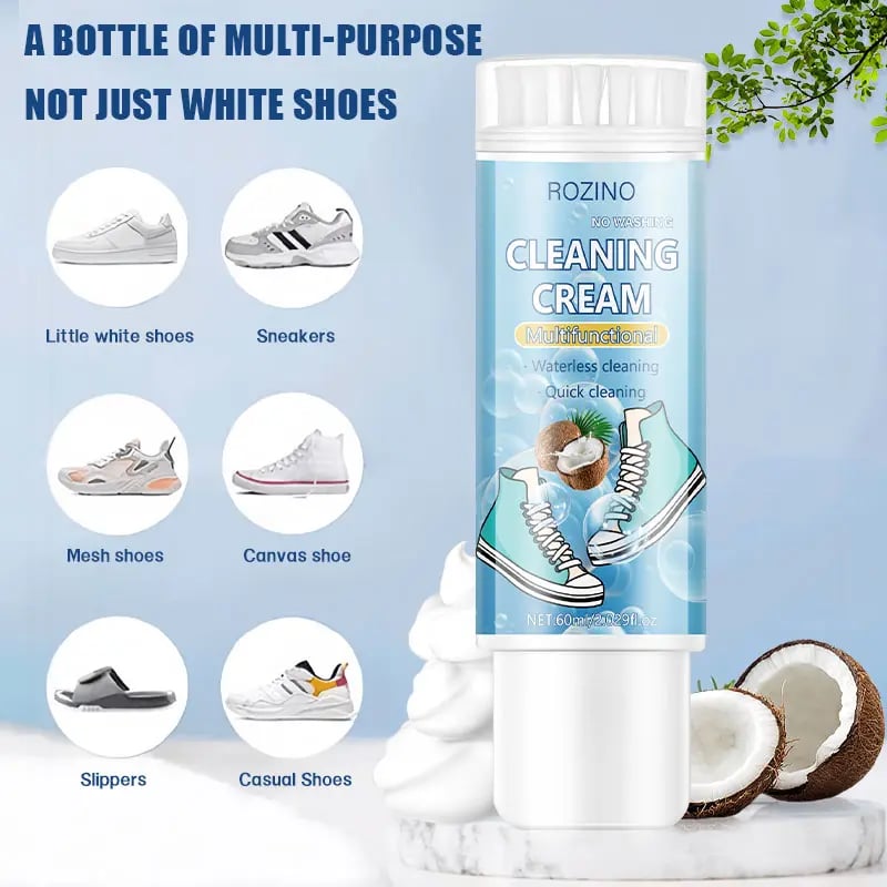 🔥Last Day Discount 49% Off🔥Waterless Foam Shoe Cleaner With Shoe Brush