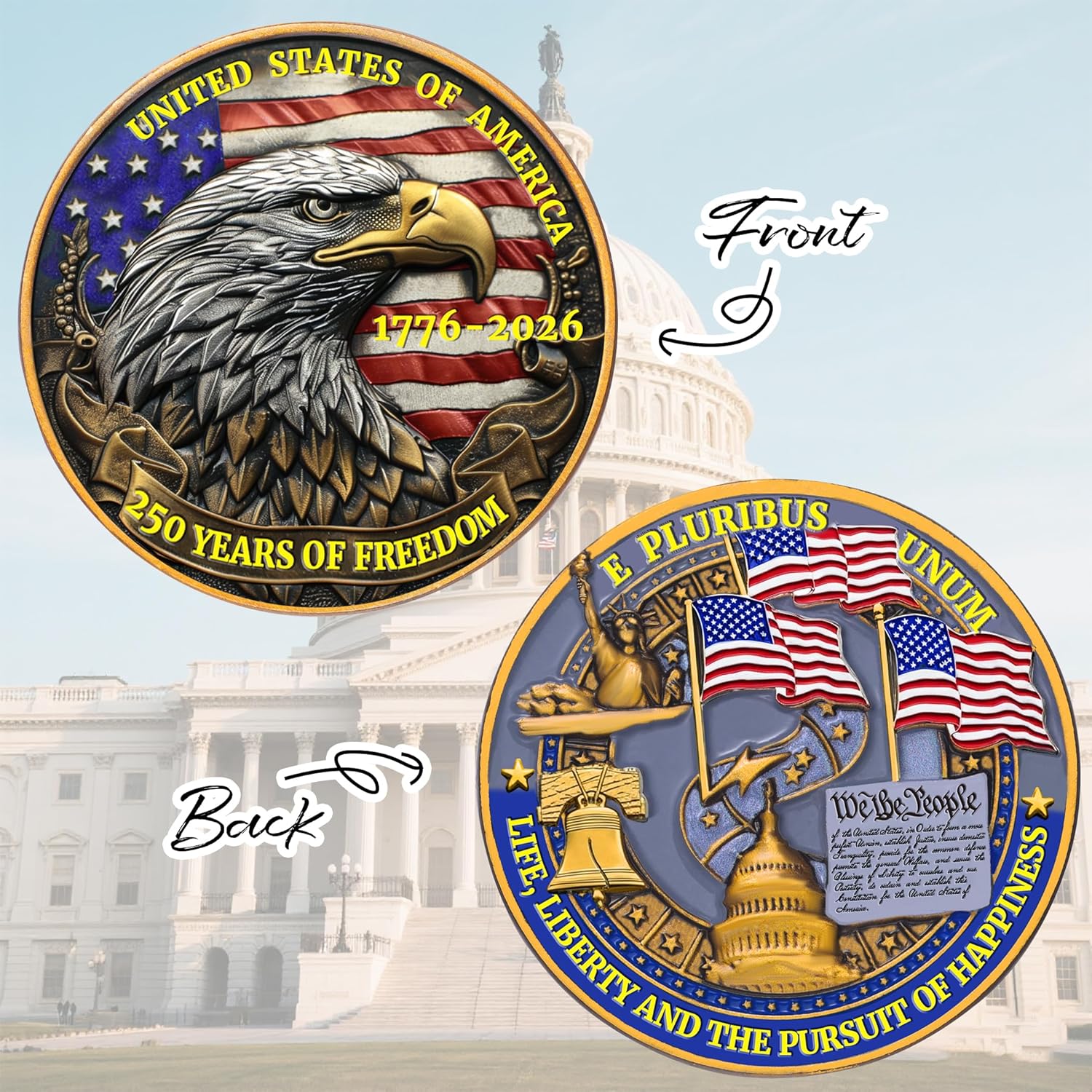 250 Years of Freedom: U.S. Commemorative Coin (1776–2026)