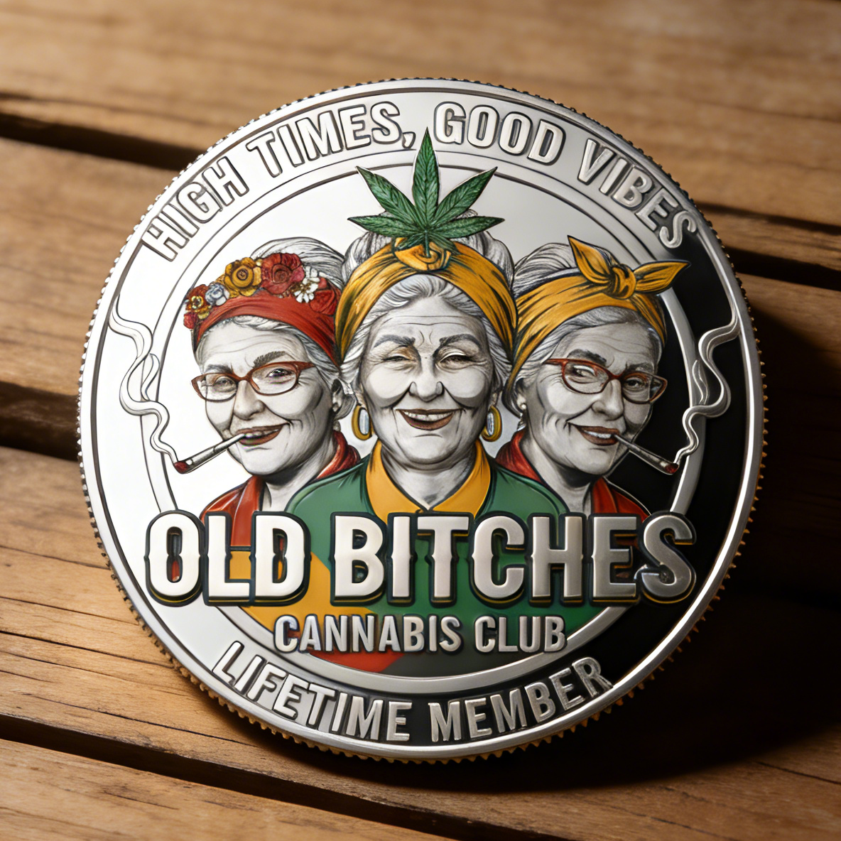 “Old Bastards Cannabis Club” Commemorative Coin