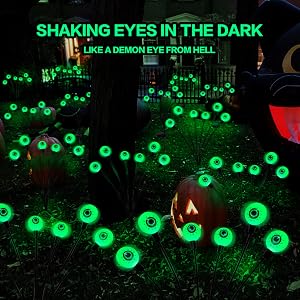Inflatables Scary Eyeballs Solar Garden Lights Halloween Decorations Outdoor