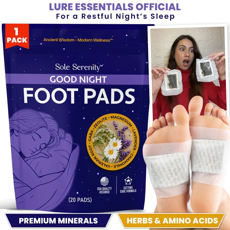 Sole Serenity Zeolite and Ashwagandha Good Night Sleep Detox Foot Pads