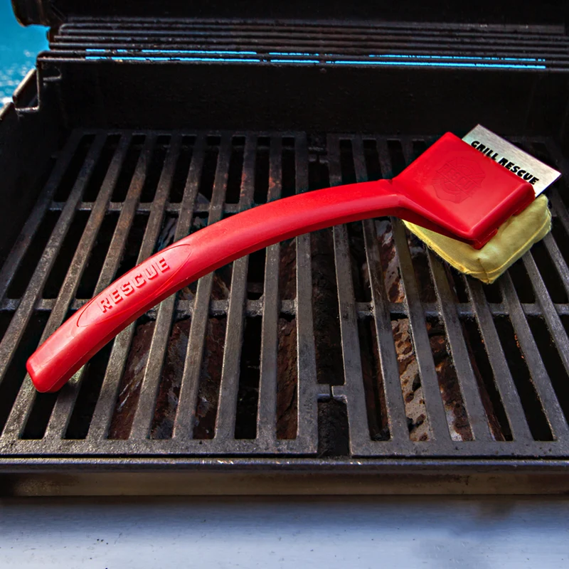 🔥 BBQ Grill Scraper & Cleaning Brush – Remove Stubborn Grease & Burnt-On Food