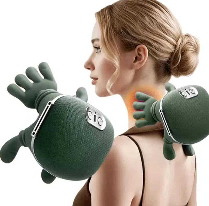 👉 🔥 Hand-Shaped Heated Neck & Shoulder Massager – Soothing Relaxation
