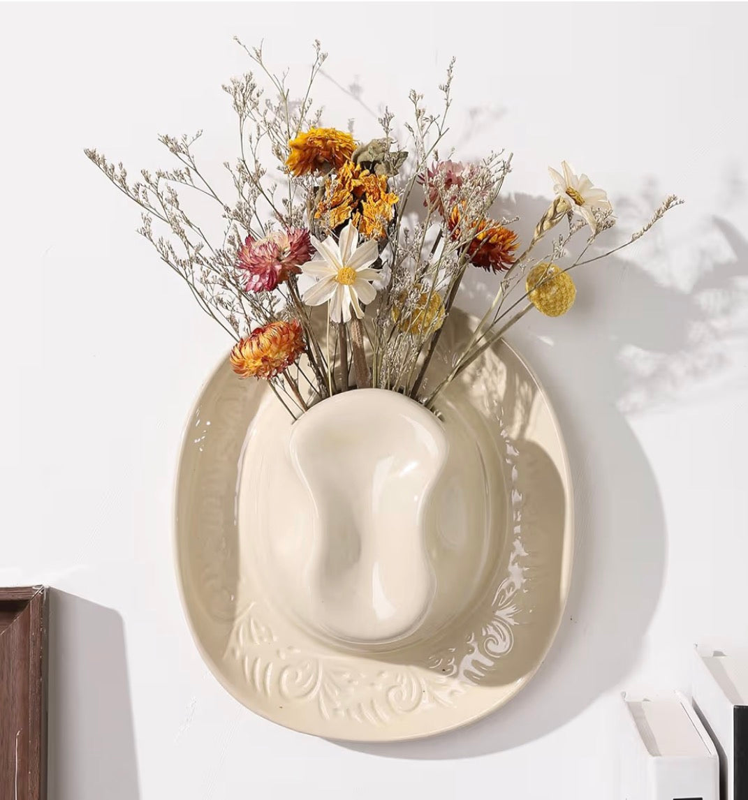 Handmade Cowboy Hat Vase-Buy 2 Free shipping