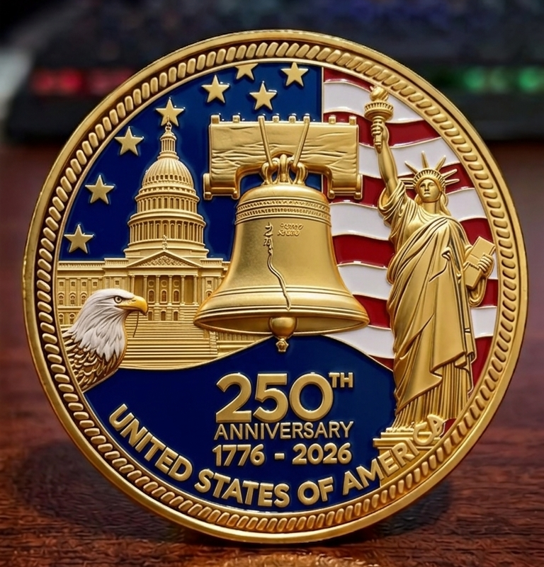 🔥Last Day 50% OFF🎁Golden 250th Anniversary Commemorative Coins