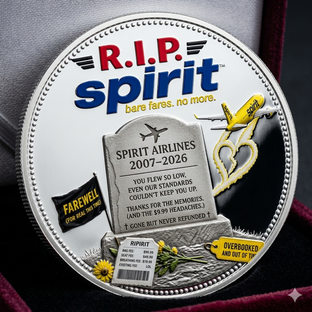 Limited Edition 49% OFF🔥 Spirit Airlines Commemorative Coin