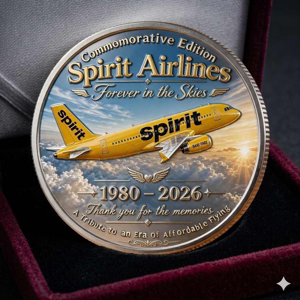 Limited Edition 49% OFF🔥 Spirit Airlines Commemorative Coin