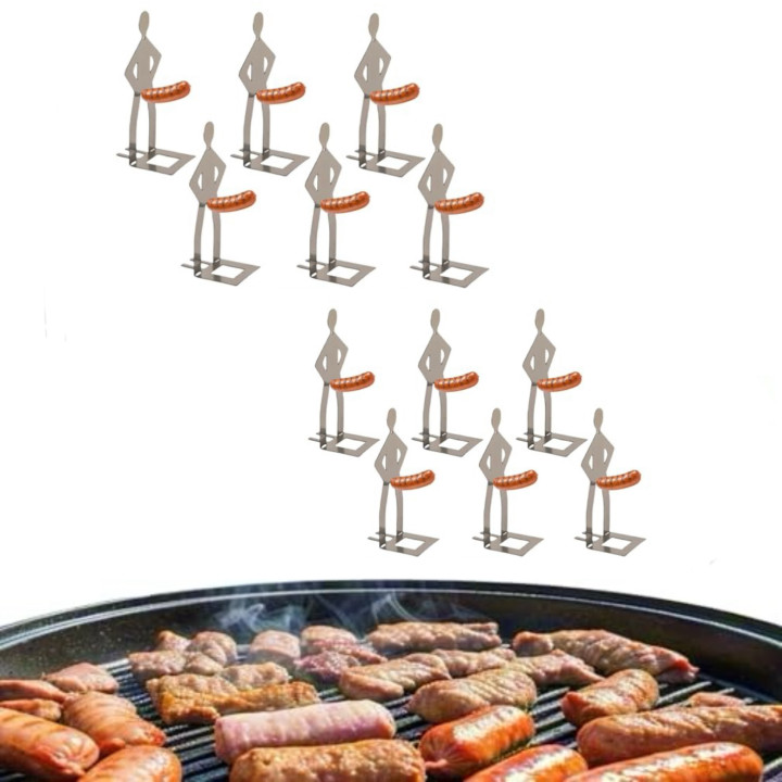 🔥Summer Hot Sale 49% OFF❤️‍🔥2Pack Funny BBQ Sausage Holder🎁Buy 2 Set Free Shipping