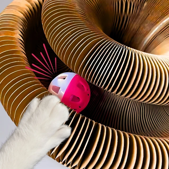 🐱 Shape-Shifting Cat Toy – Transformable Interactive Puzzle with Rolling Balls