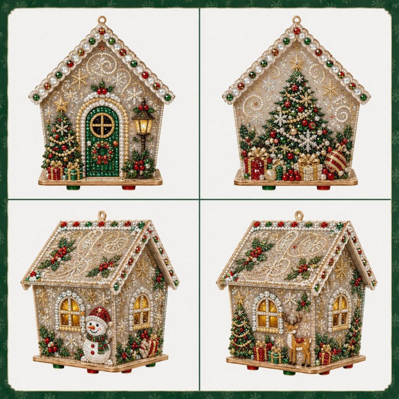 Christmas DIY Pearl Building Kit 🎄✨