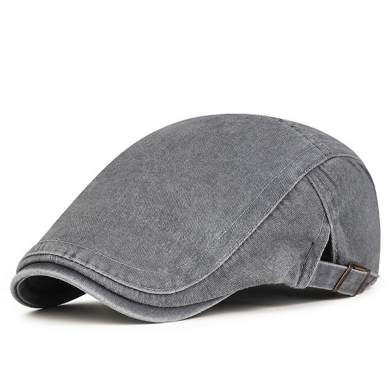 Vintage Denim Beret Hat – Stylish Retro Casual Cap for Women & Men