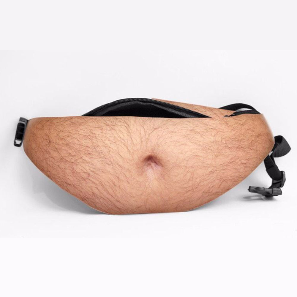 Funny Belly Bag – Realistic Big Belly Novelty Waist Bag