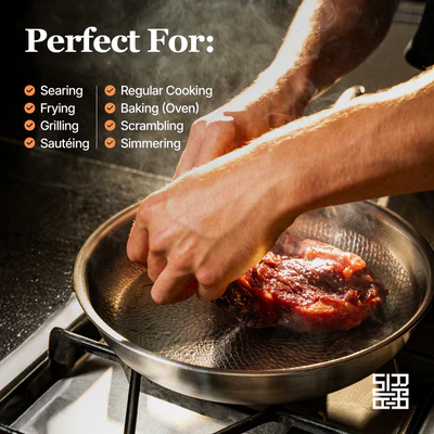👉 🔥 Titanium Hammered Nonstick Pan – Oven & Induction Ready