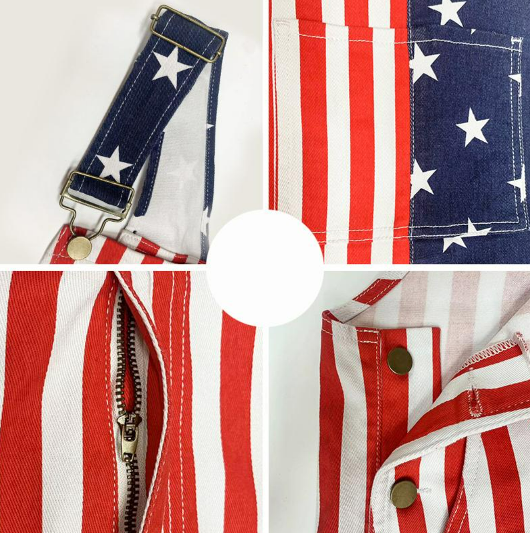 🎖️Memorial Day 60% OFF - American Flag Overalls - ✈️BUY 2 GET FREE SHIPPING