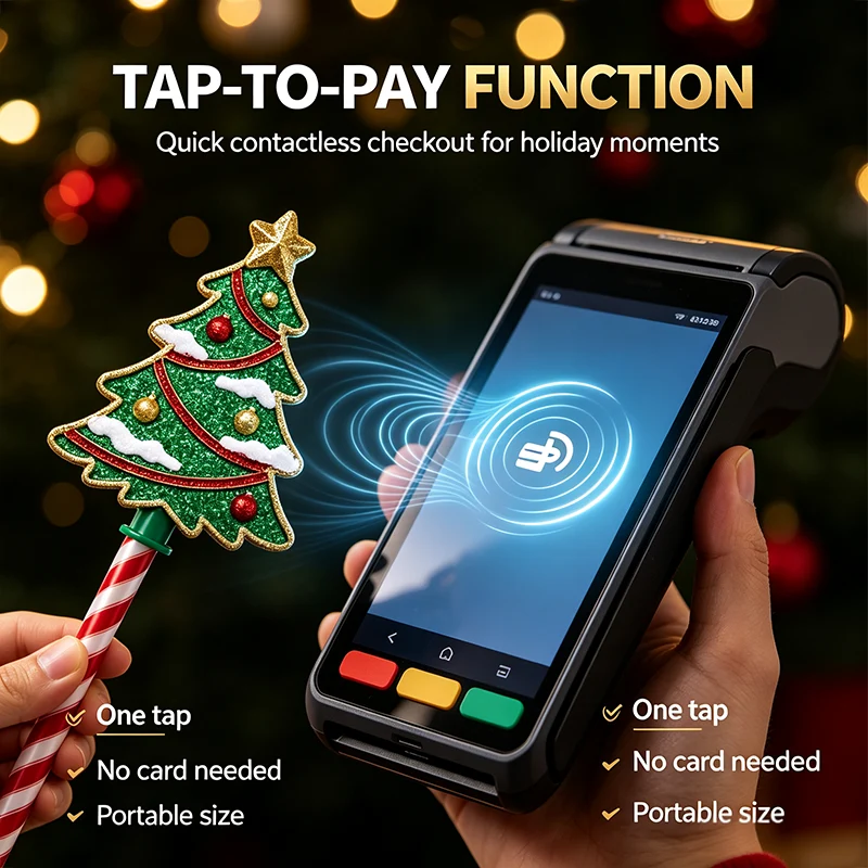 🎄Christmas Tap‑To‑Pay Wand-A fun way to make every holiday checkout feel magical✨
