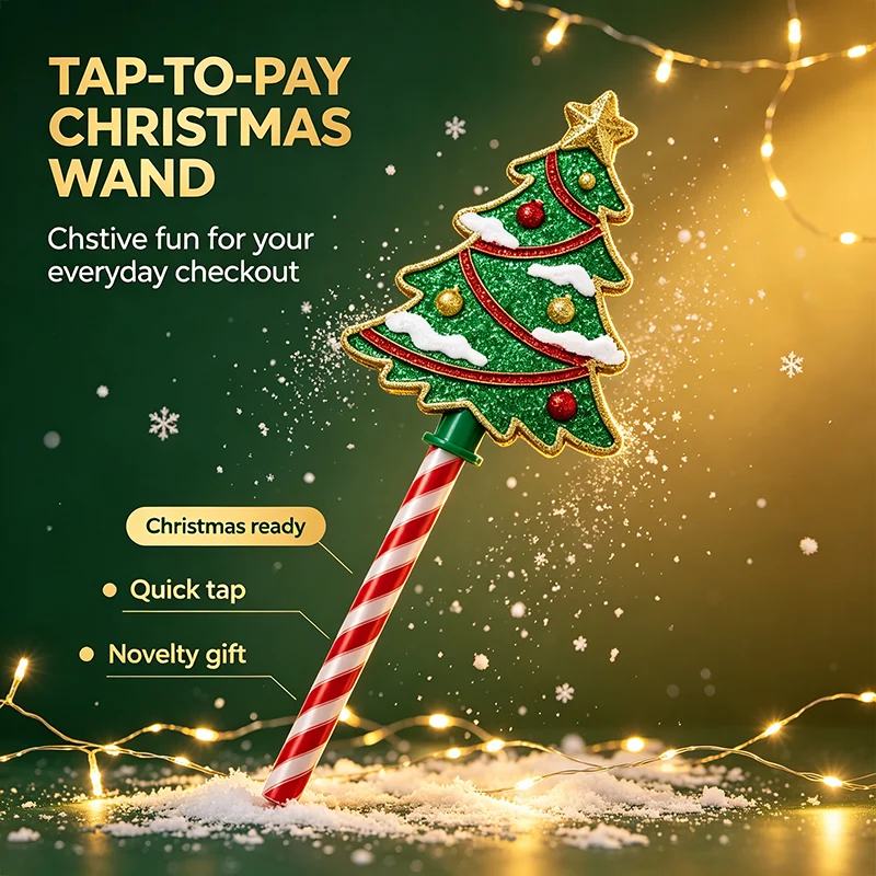 🎄Christmas Tap‑To‑Pay Wand-A fun way to make every holiday checkout feel magical✨