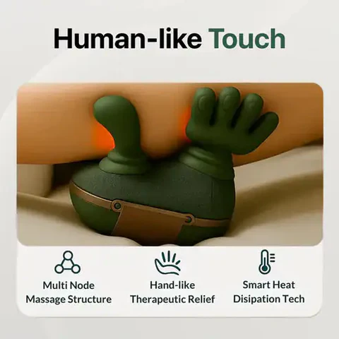 👉 🔥 Hand-Shaped Heated Neck & Shoulder Massager – Soothing Relaxation