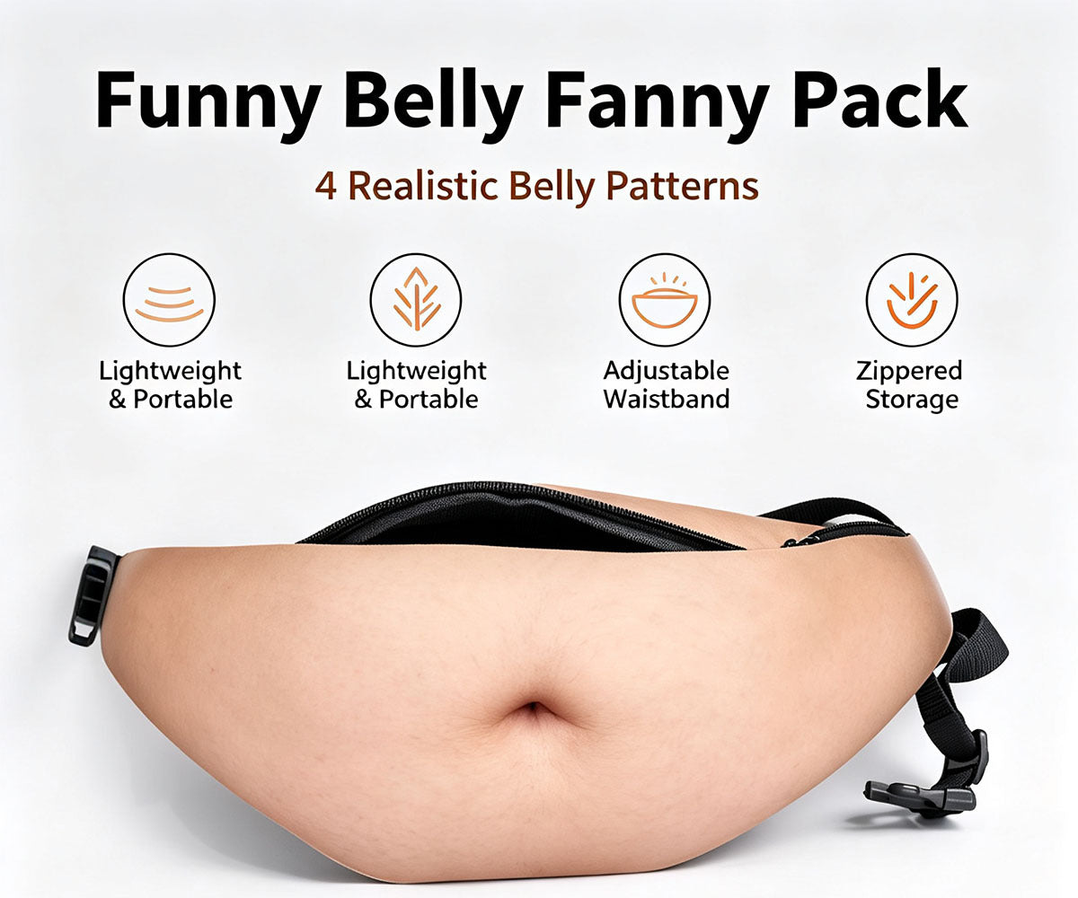 Funny Belly Fanny Pack novelty waist bag
