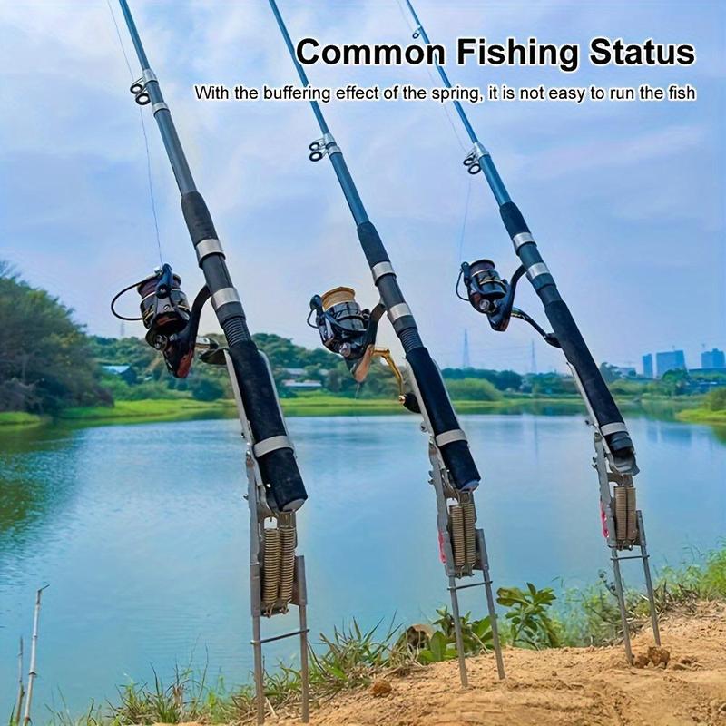 🔥⏰LAST DAY 49% OFF-🐟High Sensitivity Dual Spring Activation Fishing Rod Holder