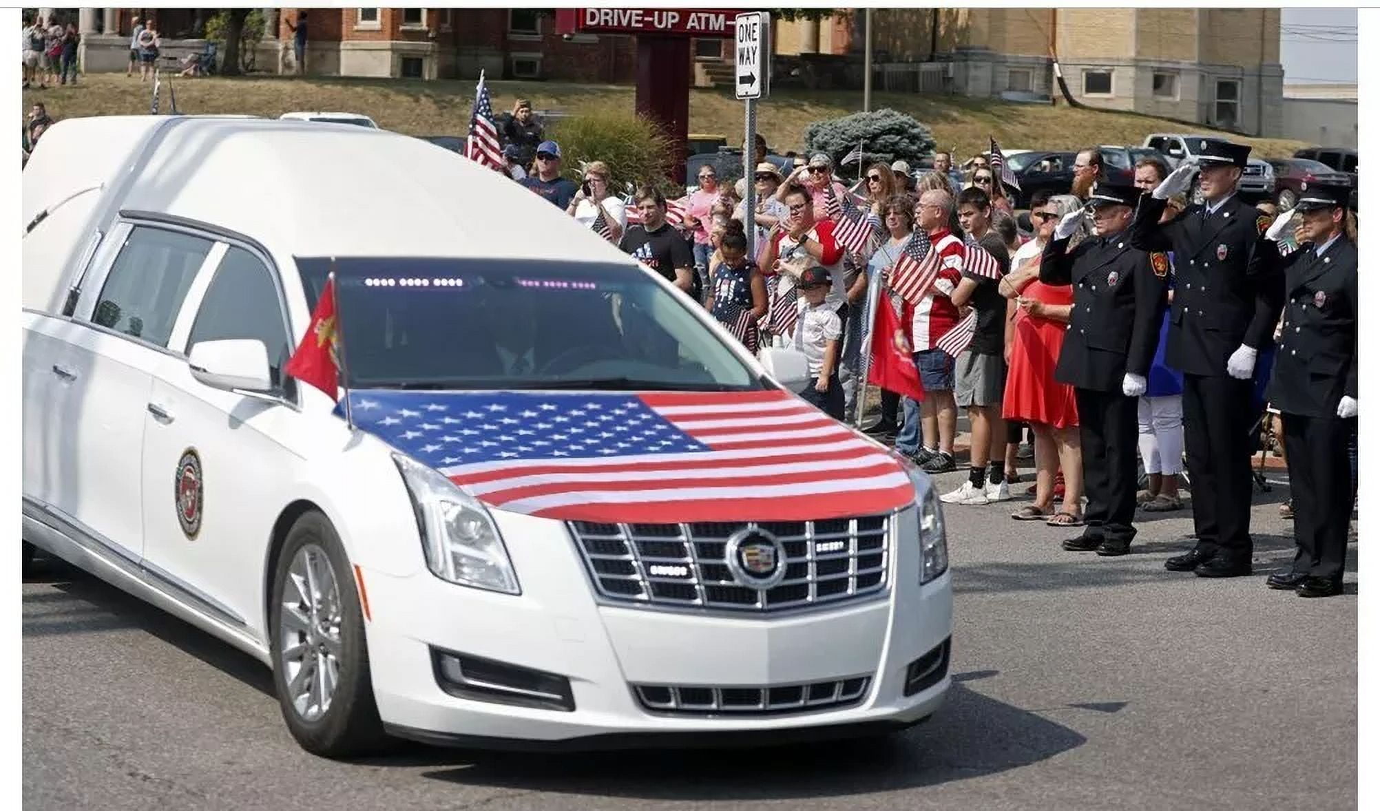 American Flag Car Hood Cover Universal Size 