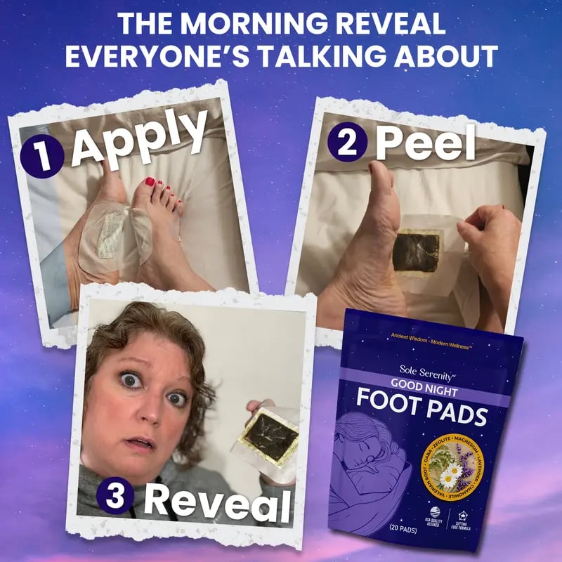 Sole Serenity Zeolite and Ashwagandha Good Night Sleep Detox Foot Pads