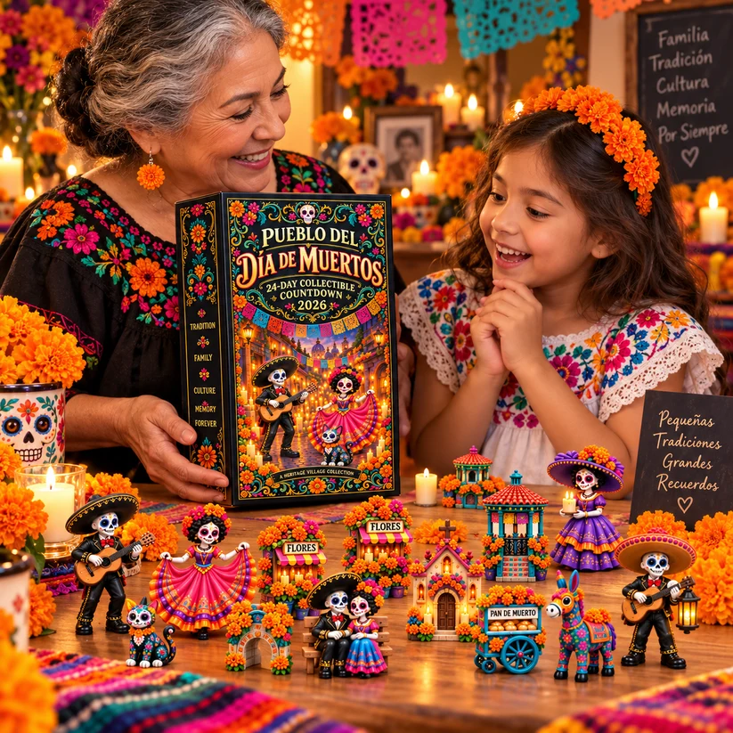 💀 2026 Day of the Dead – 24-Day Collectible Countdown Calendar | 24 Unique Miniatures