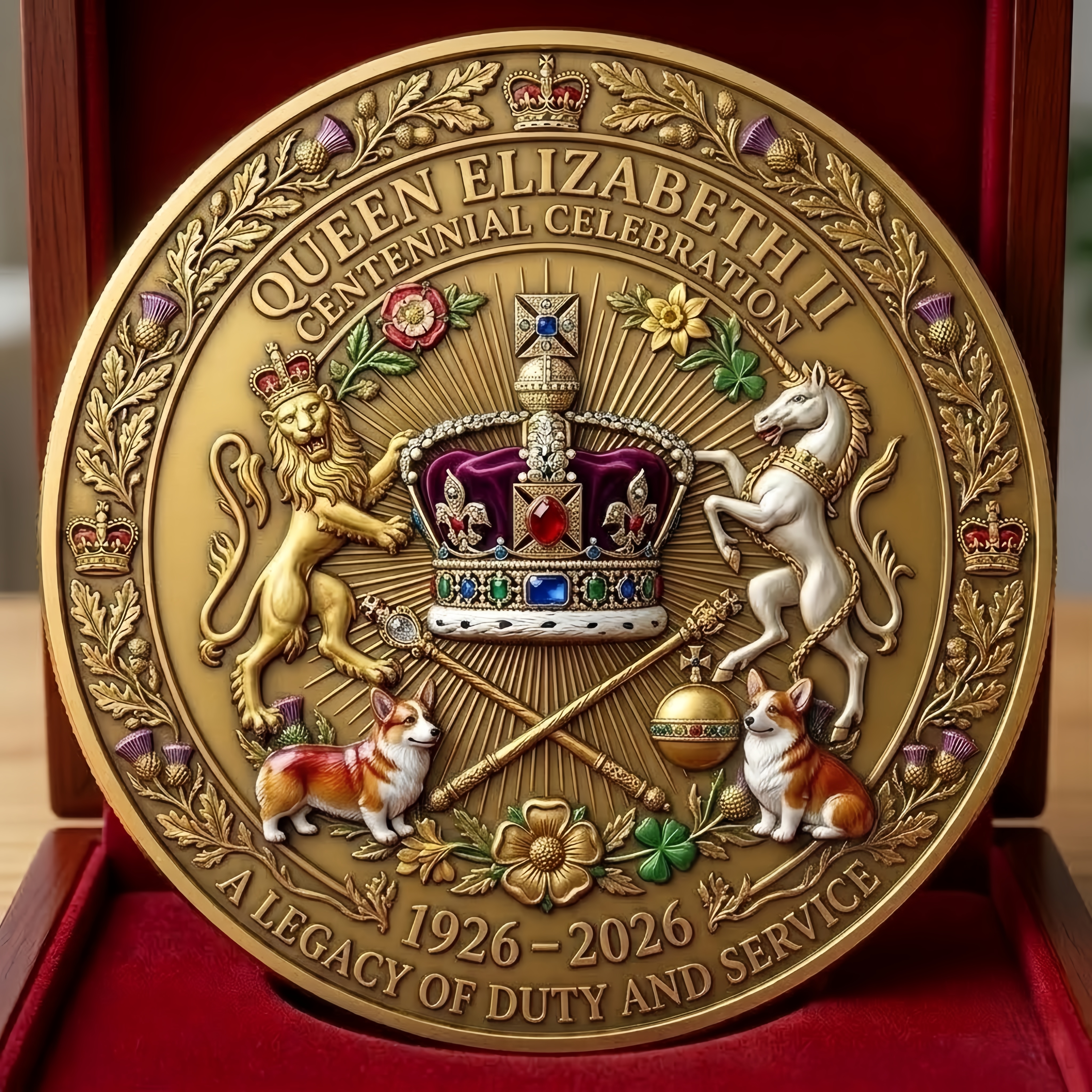 Queen Elizabeth II 100th Anniversary Commemorative Coin（1926-2026）