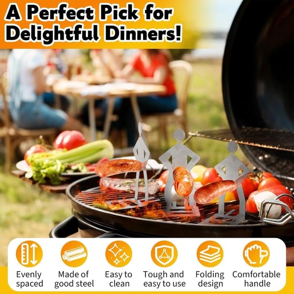 🔥Summer Hot Sale 49% OFF❤️‍🔥2Pack Funny BBQ Sausage Holder🎁Buy 2 Set Free Shipping
