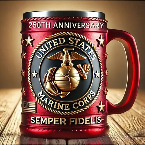 250th Anniversary Military Commemorative 3D Mug-Buy 2 Free shipping
