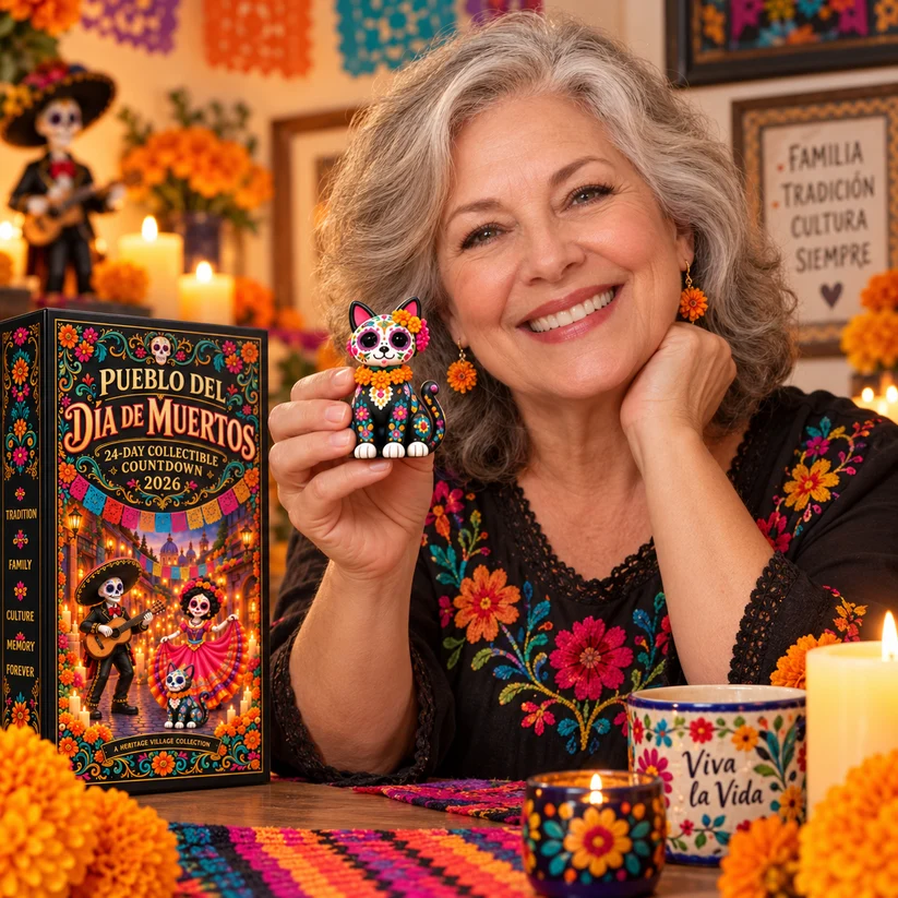 💀 2026 Day of the Dead – 24-Day Collectible Countdown Calendar | 24 Unique Miniatures