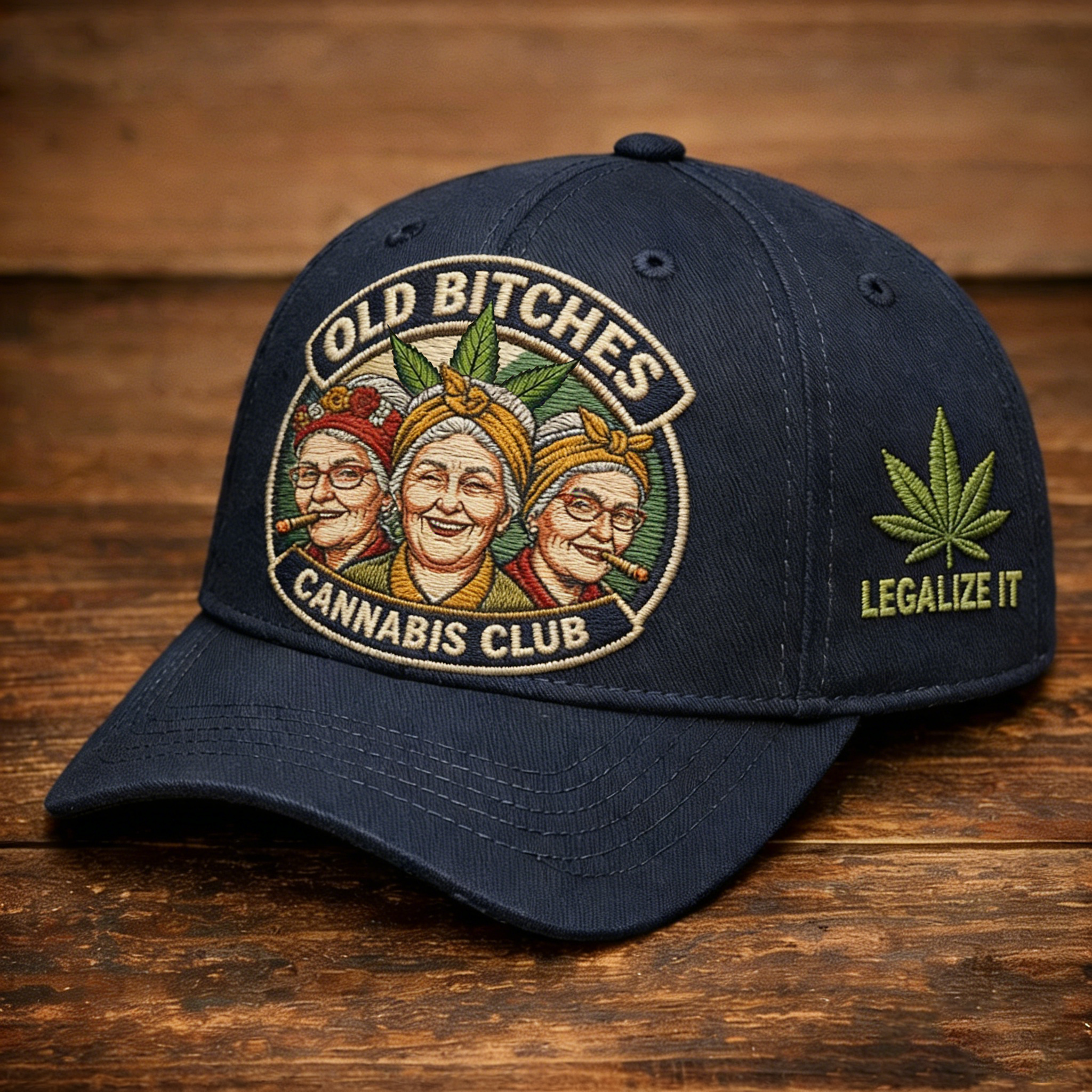 🏆Flash Sale 60% OFF - 🌿Old Bastards Cannabis Club Cap -BUY 2 FREE SHIPPING